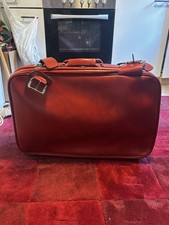 Valigia pelle rossa anni 70/90