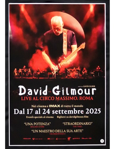 Locandina david gilmour - david, live