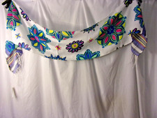 NUOVA SCIARPA LUNGA AUT EMILIO PUCCI COTONE MULTICOLORE 70" X 13" modello mandala nuova con etichetta