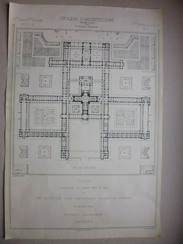 Croquis architecture un - , 19°:un
