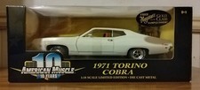 FORD TORINO 429 COBRA 1971 BIANCA 4 MARCE 1/18 ERTL AMERICAN MUSCLE 