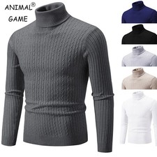 Maglione collo alto tinta - maglione, a