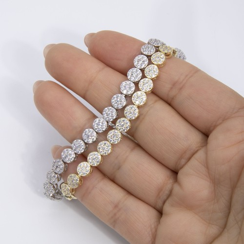 Bracciale tennis fiori ovali - bracciale,