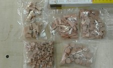 kit 5 buste di mattoni tegole piastrelle terracotta in foto per presepe crib  