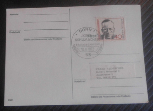 Bund fdc michel 738 - 738, 20