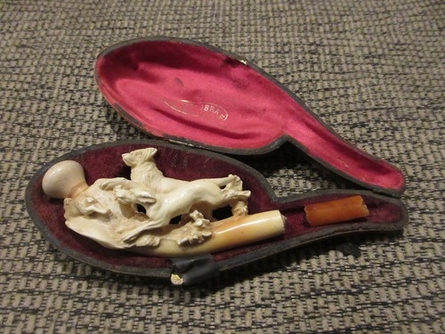 Antique hunting hound hare - antique,