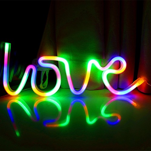Pcs led love neon sign - 3,