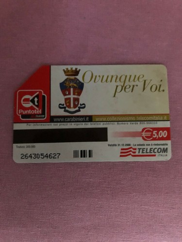 Carta telefonica dedicata - carta,