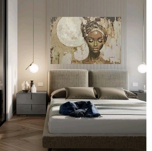 Quadro moderno dipinto mano - quadro, a
