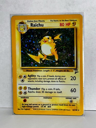 Pokémon raichu set base 2 - pokémon,