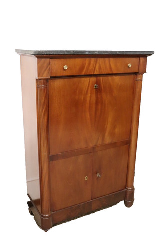 Secretaire antico mogano - secretaire,
