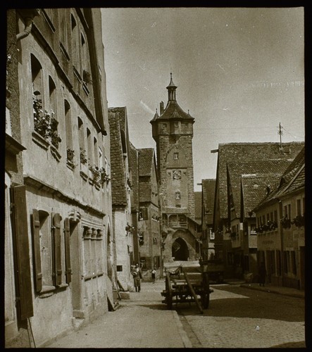 Antique magic lantern slide - antique,