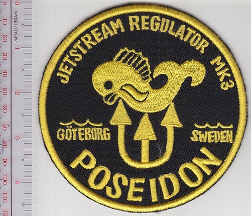 Patch scuba svezia poseidon - patch, us