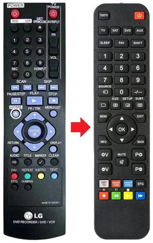 Telecomando adatto per - , lg