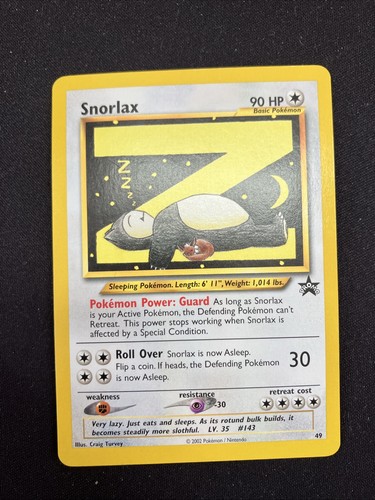 Pokemon snorlax wotc black - pokemon,