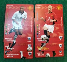 LOTTO 6 CARD SUBBUTEO TRADING GAME 2002/03 MANCHESTER VERON PREMIER LEAGUE 