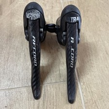 Comandi bici corsa cambio freno Campagnolo Record Ultra 9x2 carbon shifters