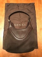 Borsa a tracolla Gucci Hysteria in pelle e tela marrone una spalla usata con ...
