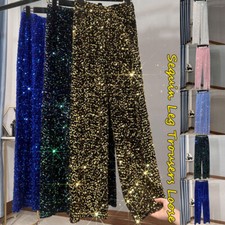 Pantaloni donna paillettes