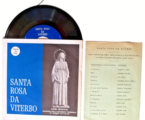 Santa rosa viterbo disco 33 - rosa,
