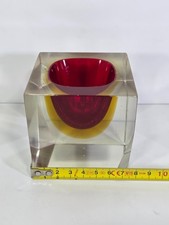 Posacenere vetro murano - , rosso