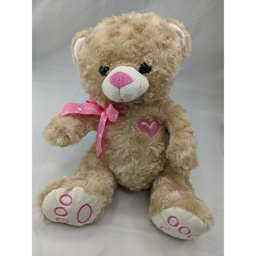 Peluche orso marrone nastro