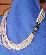 ?COLLANA CORALLO? Giapponese BOKÈ Pelle D'Angelo ?VINTAGE ANNI 70