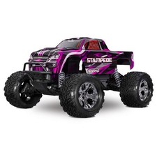 Traxxas 36354-4-PINK Stampede Brushless BL-2S 2WD Monster Truck 1:10 RTR rosa