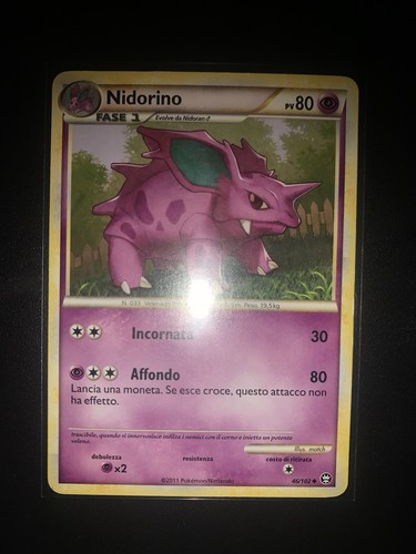 Pokémon nidorino carta - nidorino,