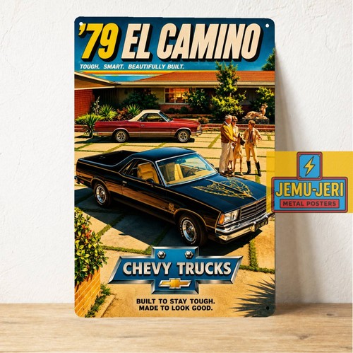 Poster metallo chevy - chevy, camino