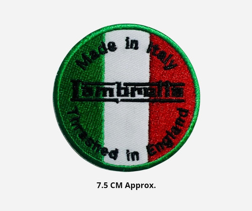 Lambretta made italy patch - lambretta,