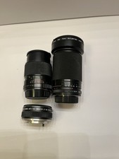 Obiettivo fotocamera Pentex ME Super Vivitar e Albinar e convertitore albinar