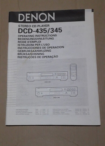 Denon dcd 435 345 - denon, lettore