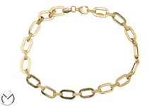 Bracciale in oro giallo 18 kt 750 maglia anelli -260/VE-