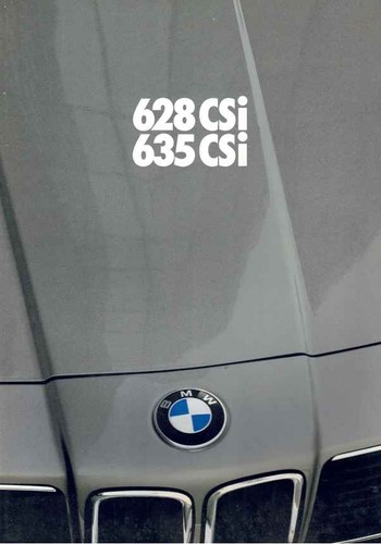 Catalogue brochure bmw 628 csi - brochure,