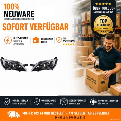 Set fari nero per - fari, citroen