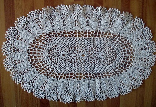 Centrotavola ovale bianco - ovale,