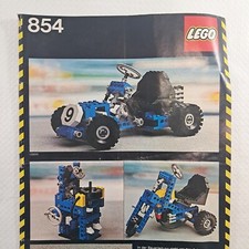 Manuale d'istruzioni per il set n. 854-1 Go-Kart Lego - Anno 1978
