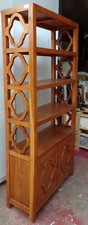 Libreria in legno di teak naturale cm 100x35x200h 2 ante