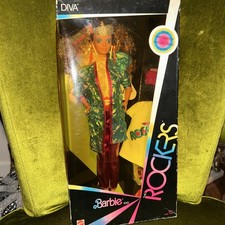 Barbie Rockers DIVA bambola Mattel (1985) NRFB *scatola usurata e finestra oscurata