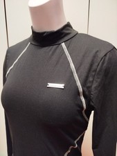 SEXY Body NERO BLACK  T. L  in microfibra e retina MANICA LUNGA shein coolane