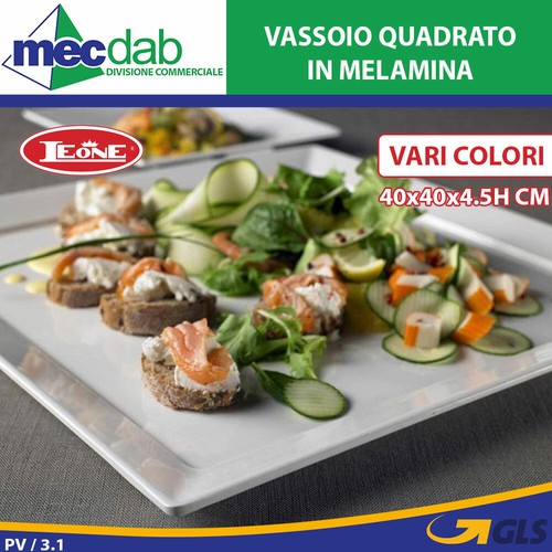 Vassoio quadrato melamina - quadrato, in