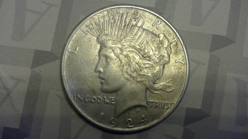 Dollaro usa 1924 argento peace - usa,