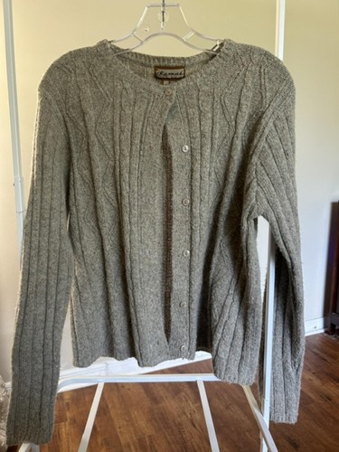 Maglione cardigan kamal grigio - maglione,