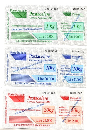 Postacelere 6 serie di - 4/6,