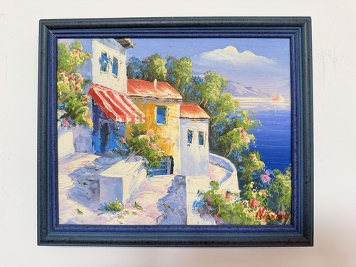Dipinto olio costiero