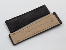 Watch Band Luxury Leather Scamosciata Grigio Antracite 20/16mm Hand Made New