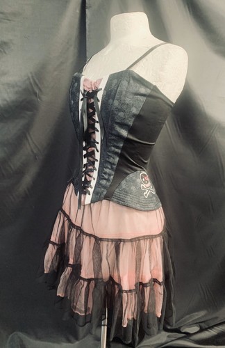 Completo corsetto teschio