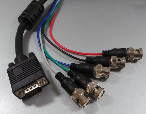 Cavo monitor vga bnc rgb - bnc,