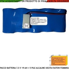 Pile 5 LR20 in Pacco Batteria